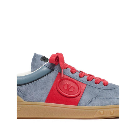 Valentino Garavani Upvillage Low Top Sneaker In Split Leather And Calfskin Nappa Leather YS0H77LALRJD-P25
