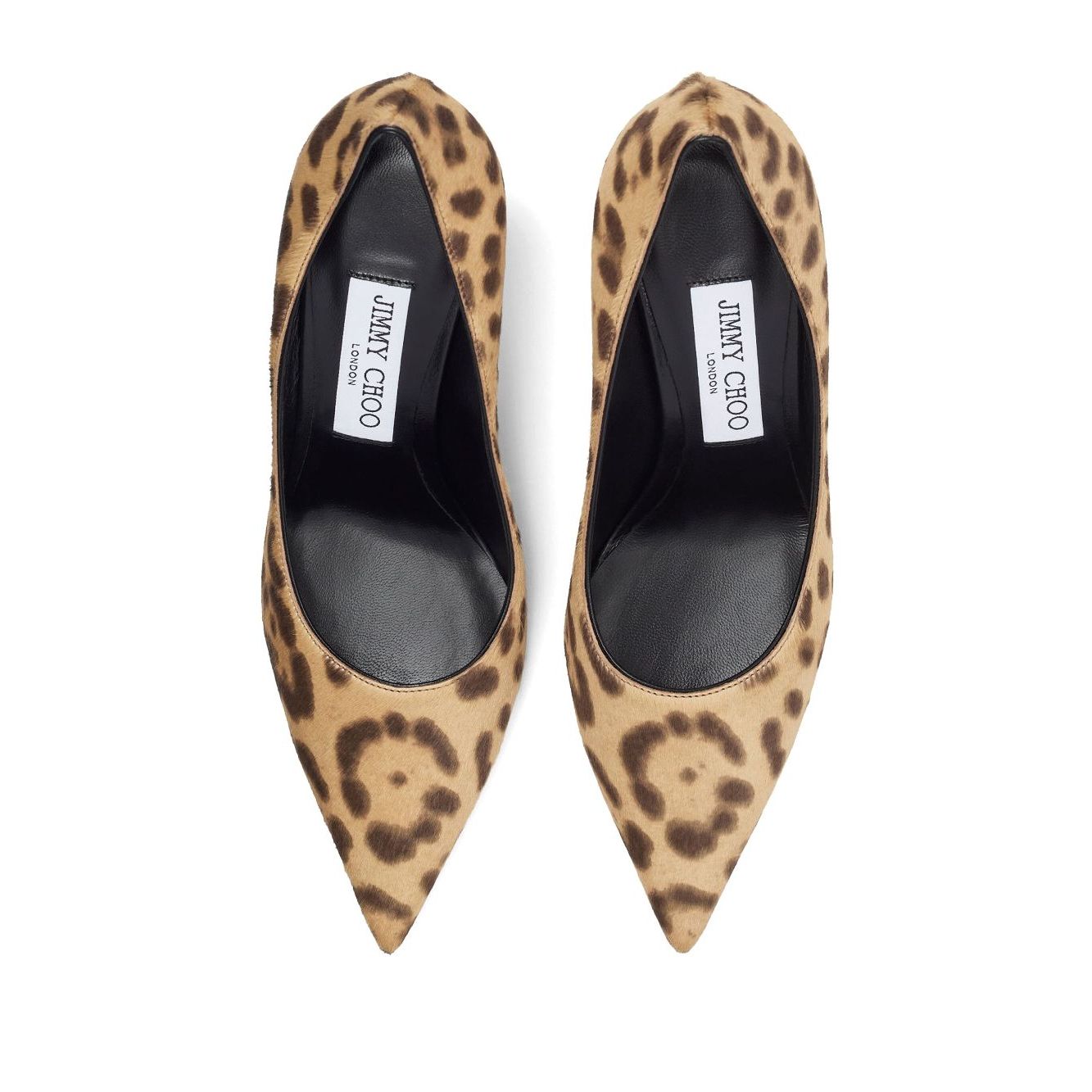 Jimmy Choo Love 85 Leopard Print Pony Pumps