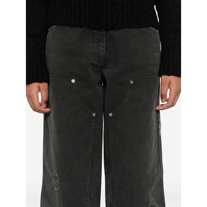 Golden Goose jeans with distressed effect and front patches Jeans