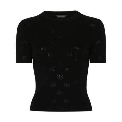 Balenciaga Sweaters Black Topwear