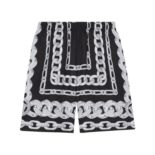 Versace Medusa Chains Silk Shorts Short trousers