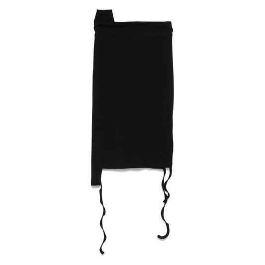 Ottolinger Ribbed mini skirt 10430010401BLK-P25