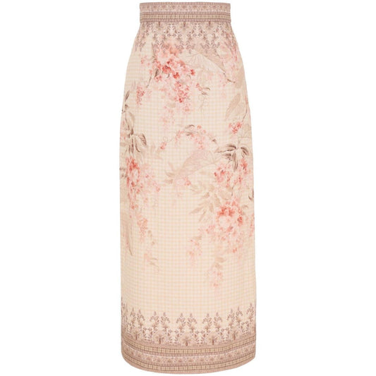 Zimmermann Illuminate Pencil Midi Skirt 9995SS251CORF-P25
