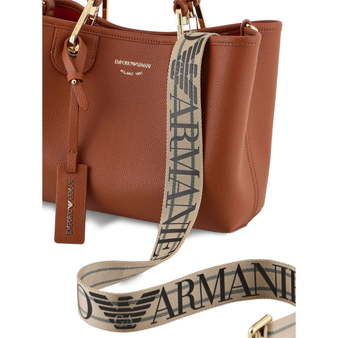 Emporio Armani Small MyEA shopper bag with deer print