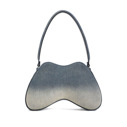 Diesel double-d denim shoulder bag