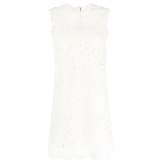 Dolce & Gabbana Sleeveless Lace Mini Dress F6ATYTFLRE1W0001-P25