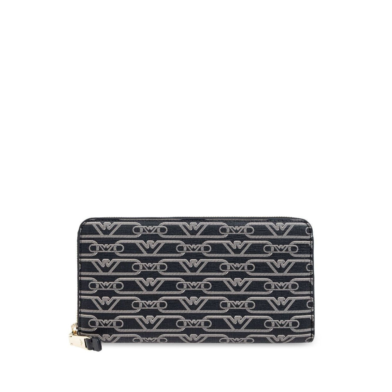 Emporio Armani Allover logo continental wallet
