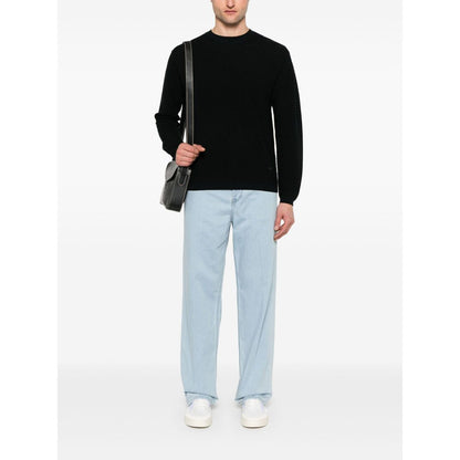 Emporio Armani Sweaters Blue Topwear