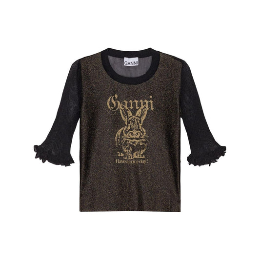 Ganni Sheer Jacquard Top K2479099-P25