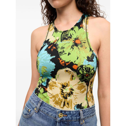 Ganni floral-print Bodysuit T4134999-P25