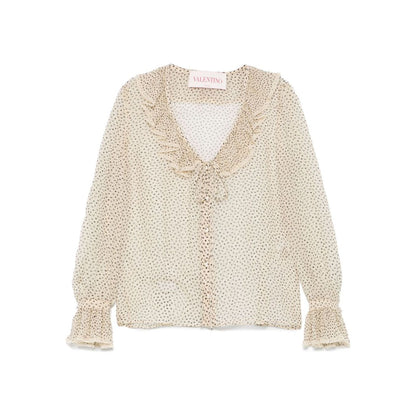Valentino Plus-de-pois Print Light Georgette Shirt
