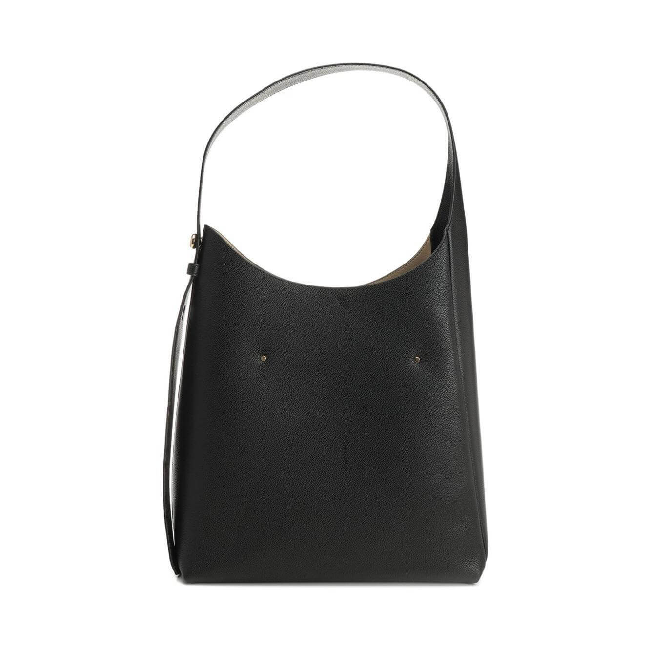 Front view with bag zipped and handles upright.