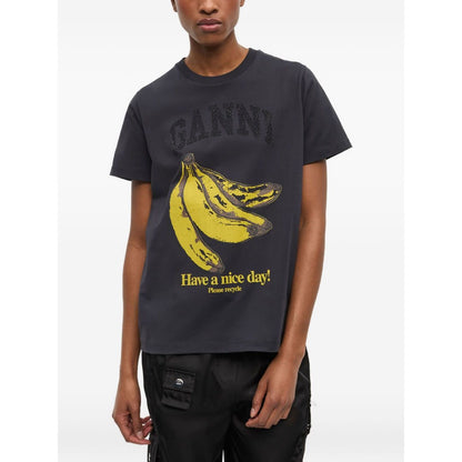 GANNI T-shirts and Polos Grey