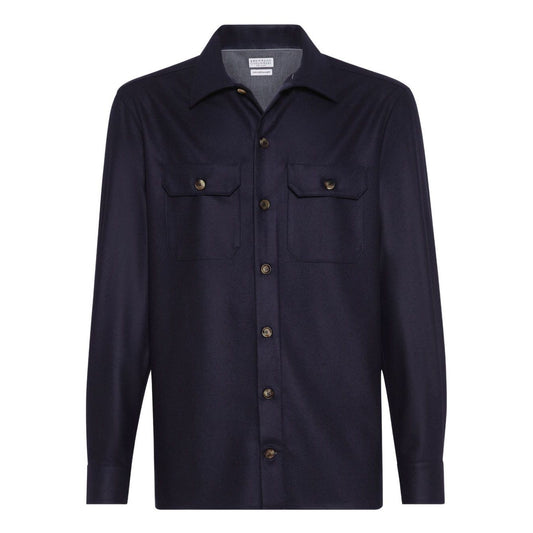 Brunello Cucinelli Shirts Blue