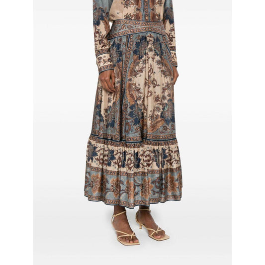 Zimmermann Skirts Blue 3479SSS253BLCMINFLO-AI25