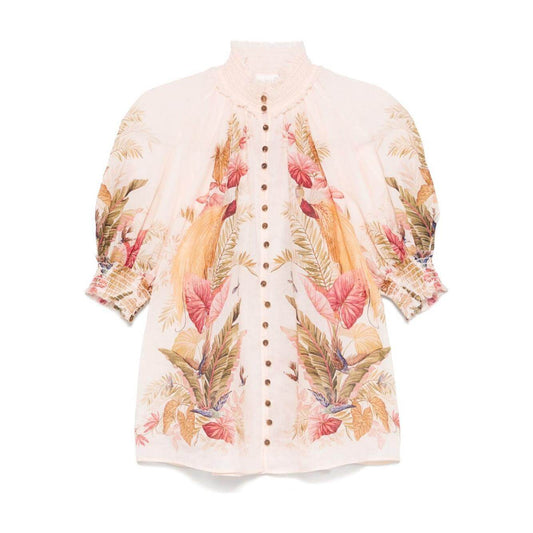 Zimmermann Shirts Beige 4556TSS253CRMPLMFLO-AI25