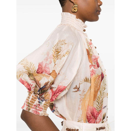 Zimmermann Shirts Beige 4556TSS253CRMPLMFLO-AI25