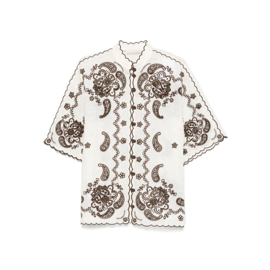 Zimmermann Shirts Ivory 3287TSS253IVCH-AI25