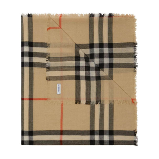 Burberry Check wool scarf
