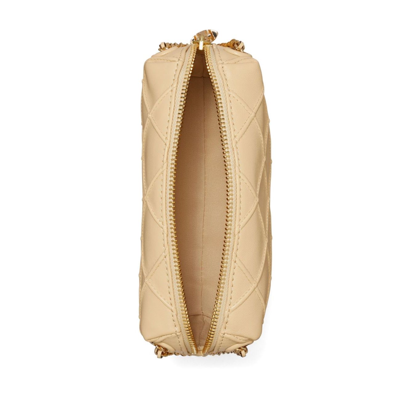 Front view with bag zipped and handles upright.
