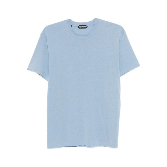 Tom Ford T-shirts and Polos Clear Blue JCS004JMT012HB620-AI25