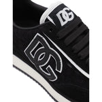 Dolce & Gabbana Sneakers Black with lace-up fastening, rubber sole, branded heel counter, and logo patch at the tongue.