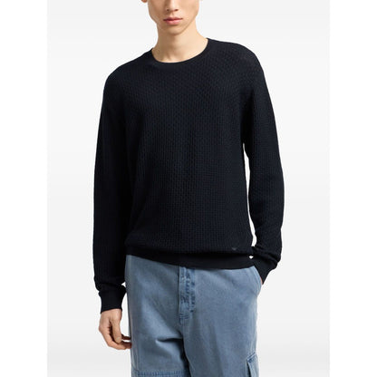 Emporio Armani Sweaters Blue Topwear