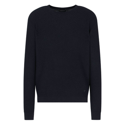 Emporio Armani Sweaters Blue Topwear