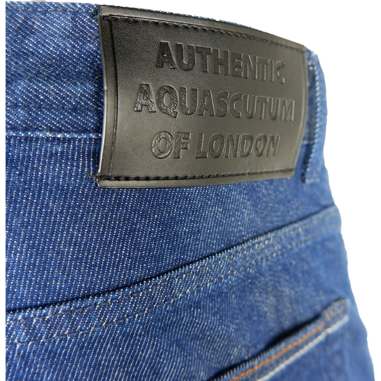 Aquascutum Blue Cotton Men Jeans