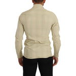 Dolce & Gabbana Yellow SICILIA Cotton Casual Slim Fit Shirt TSH7693 - 39