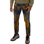 Dolce & Gabbana Blue Yellow Dye Cotton Skinny Men Denim Jeans PAN72909 - 46