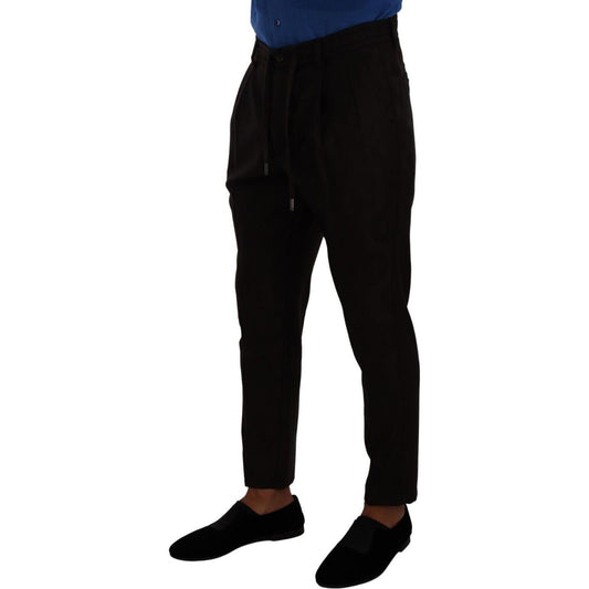 Dolce & Gabbana Bordeaux Wool Men Skinny Trouser Pants PAN72979 - 48