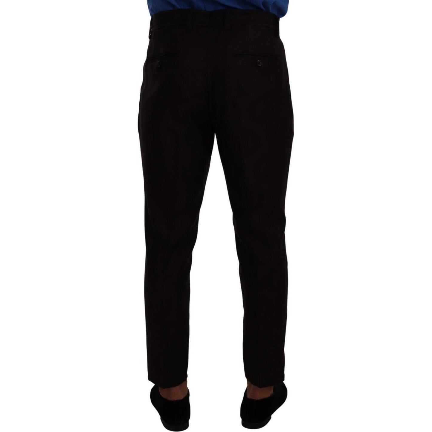 Dolce & Gabbana Bordeaux Wool Men Skinny Trouser Pants PAN72979 - 48