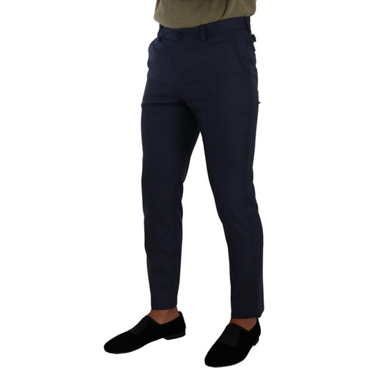 Dolce & Gabbana Dark Blue Wool Skinny Formal Dress Pants PAN72899 - 48