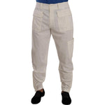 Dolce & Gabbana Off White Cotton Corduroy Cargo Pants PAN72945 - 48