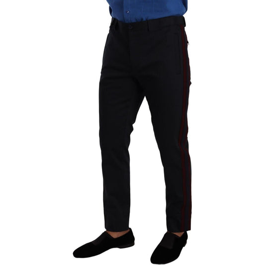 Dolce & Gabbana Blue Bordeaux Cotton Skinny Chino Pants PAN72945#1- 50