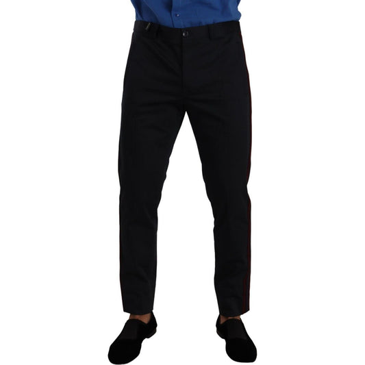 Dolce & Gabbana Blue Bordeaux Cotton Skinny Chino Pants PAN72945#1- 50
