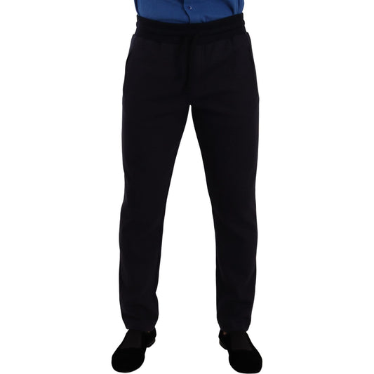 Dolce & Gabbana Blue Cotton Stretch Jogging Trouser Pants PAN72939 -46