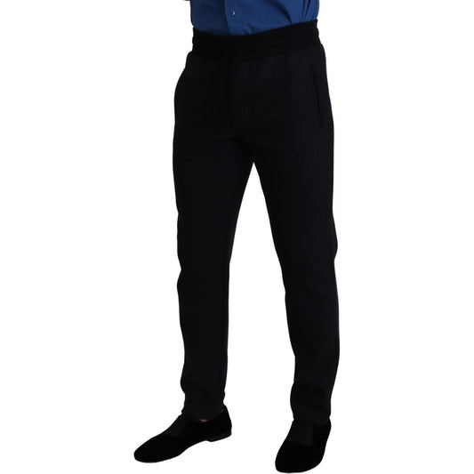 Dolce & Gabbana Blue Cotton Stretch Jogging Trouser Pants PAN72939 -46