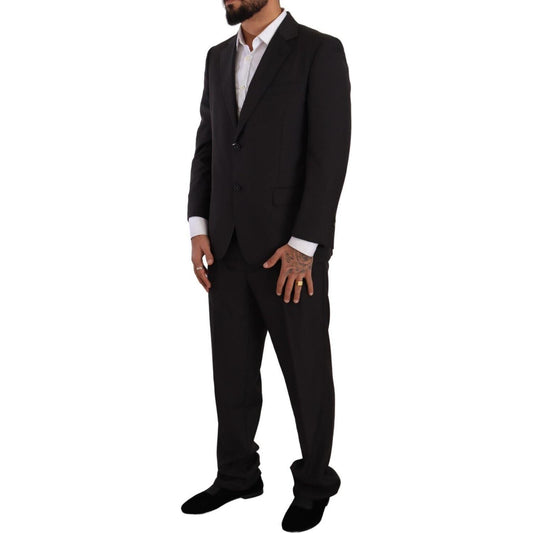 Domenico Tagliente Dark Gray Single Breasted Formal Suit KOS1952 - 49