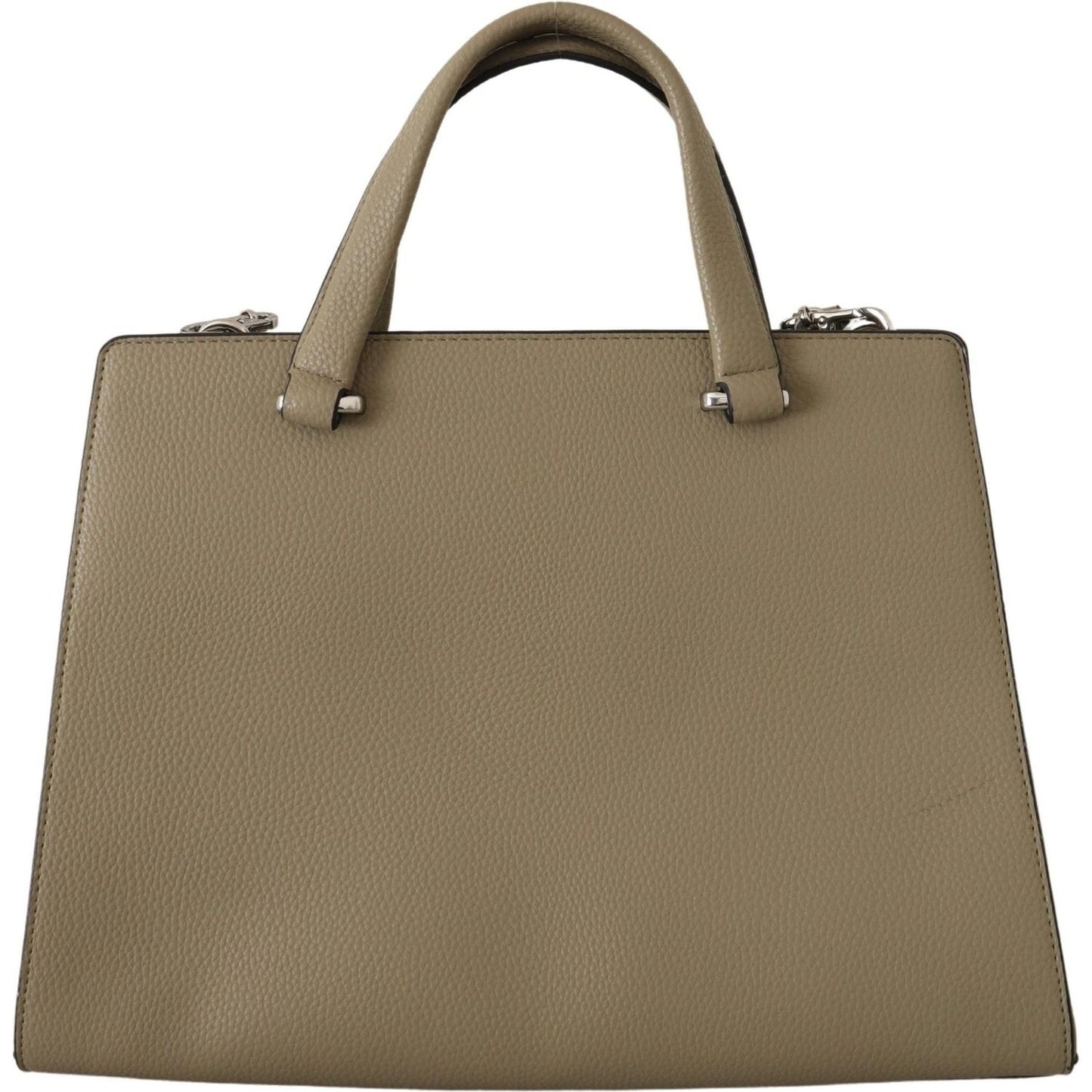 Karl Lagerfeld Enchanting Sage Green Leather Tote 8720092570404