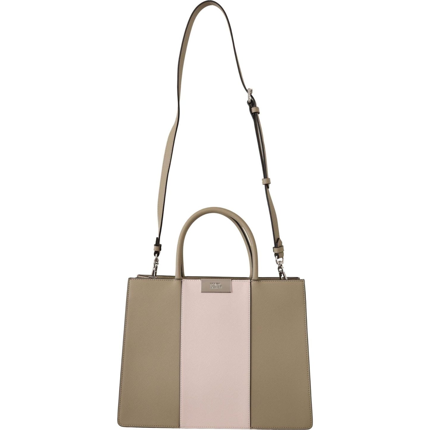 Karl Lagerfeld Elegant Sage Green Tote Shoulder Bag 8720092570367