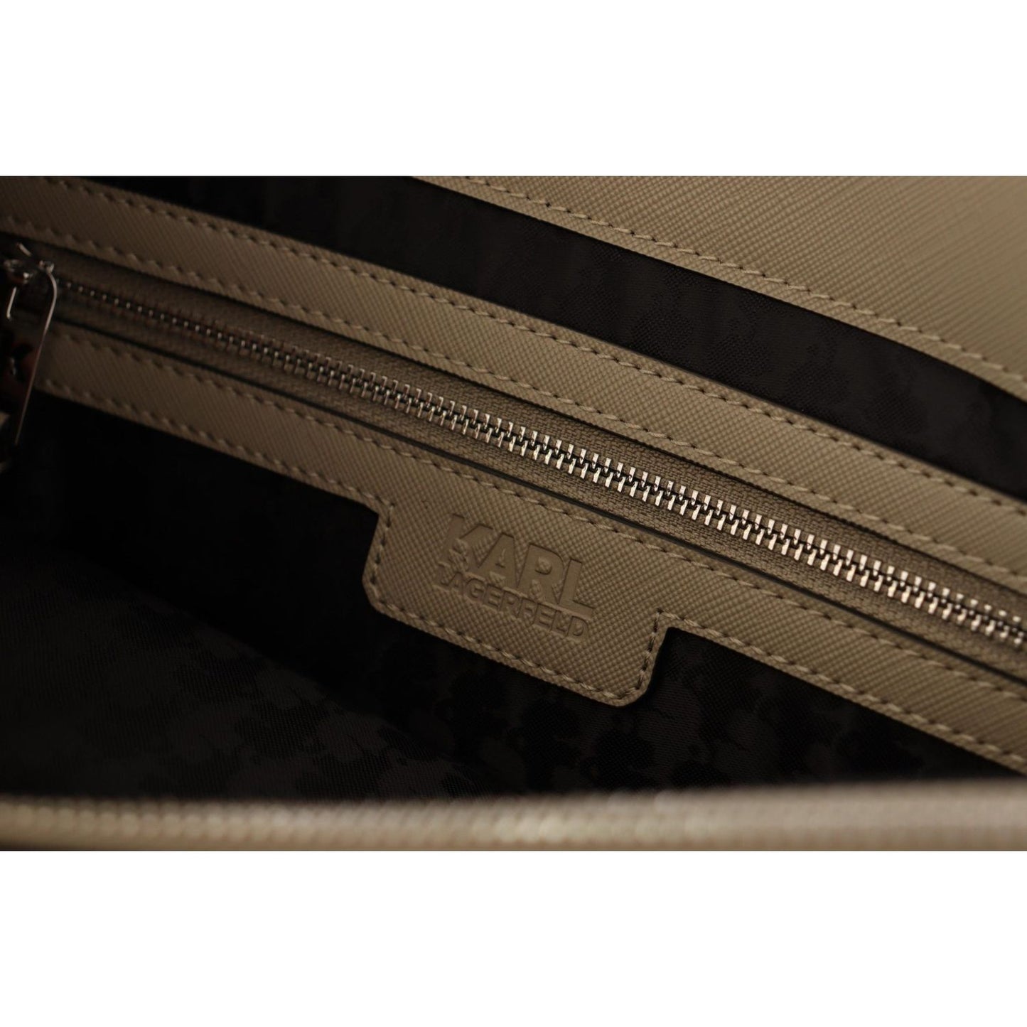 Karl Lagerfeld Elegant Sage Green Tote Shoulder Bag 8720092570367