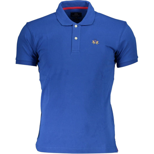La Martina Slim Fit Embroidered Polo with Contrast Details LA-18433-L-FBB-170