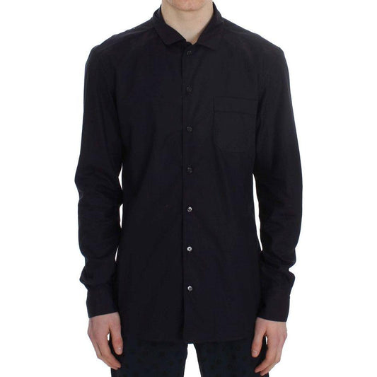 Dolce & Gabbana Purple Striped Cotton Pajama Lounge Shirt SIG30006-4