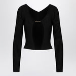 JACQUEMUS La Maille Pralu Longue black cardigan