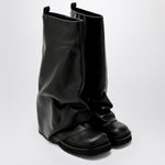 The Attico Combat Robin black leather boot