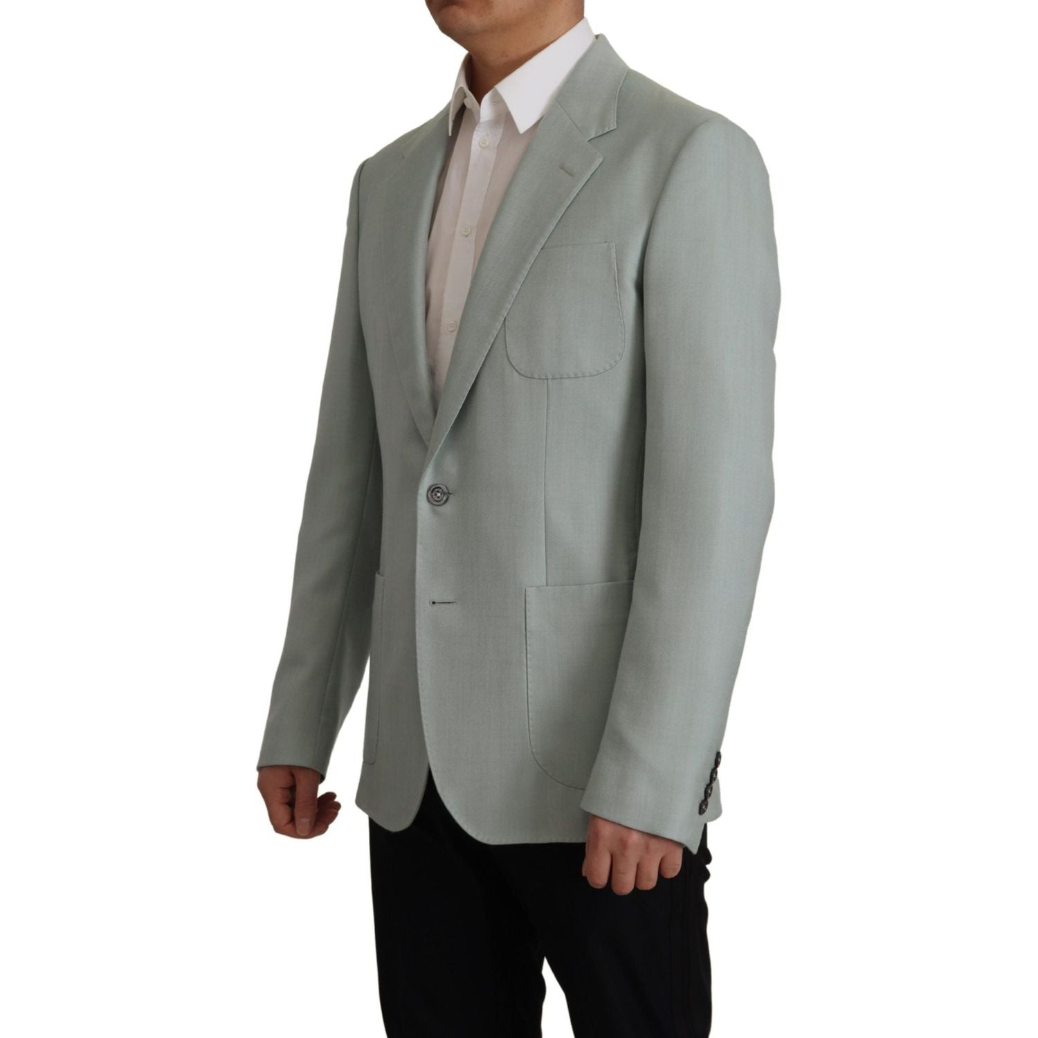 سترة بليزر أنيقة من الحرير الكشمير بقصّة Slim Fit من Dolce &amp; Gabbana