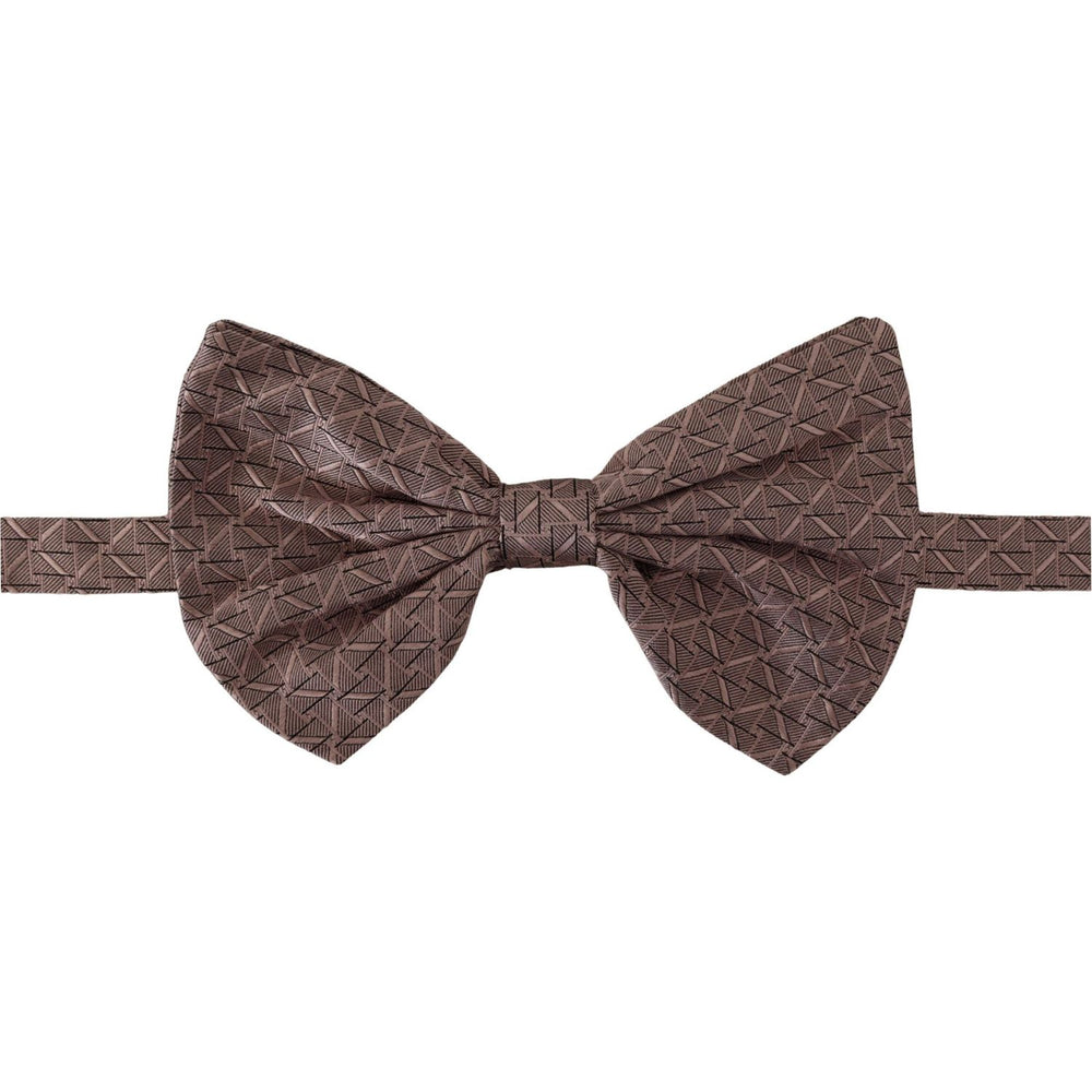 Dolce & Gabbana Elegant Silk Gray Bow Tie - Men's Formalwear Dolce & Gabbana Dim Gray