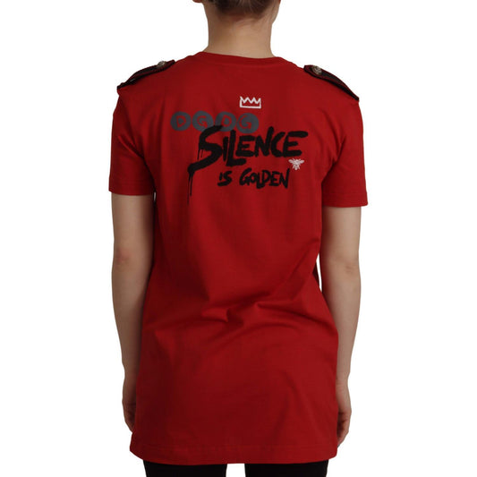 Dolce & Gabbana Red Amor Vincit Omnia Crewneck T-shirt TSH7845- 36